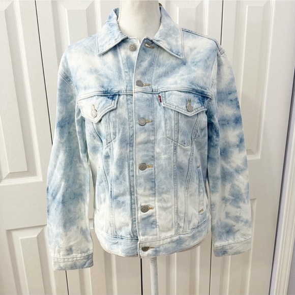 Levi's Ex Boyfriend Trucker Denim Jacket Size Small - Picture 2 of 11